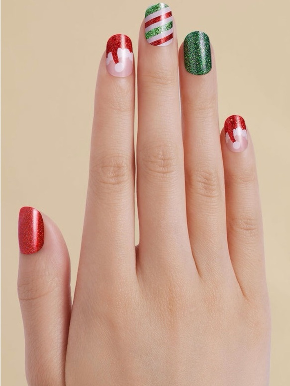 Kleo Kolor LED Gel Nail Strips - Jingle Belle